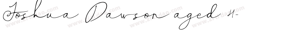 Joshua Dawson aged 4字体转换